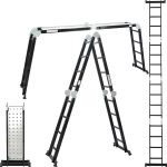 4x4 ALDORR Professional - Escalera plegable con plataforma - 4,7 Meter