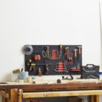 Tablero de herramientas - Estante de pared de aluminio - 3 piezas