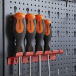Tablero de herramientas - Estante de pared de aluminio - 3 piezas