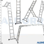 4x4 ALDORR Home - Escalera plegable con plataforma - 4,7 Meter