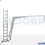 4x5 ALDORR Home - Escalera plegable con plataforma - 5,7 Meter