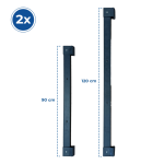 Barras estabilizadoras de 120 cm en lugar de 90 cm Escalera plegable (Copy)